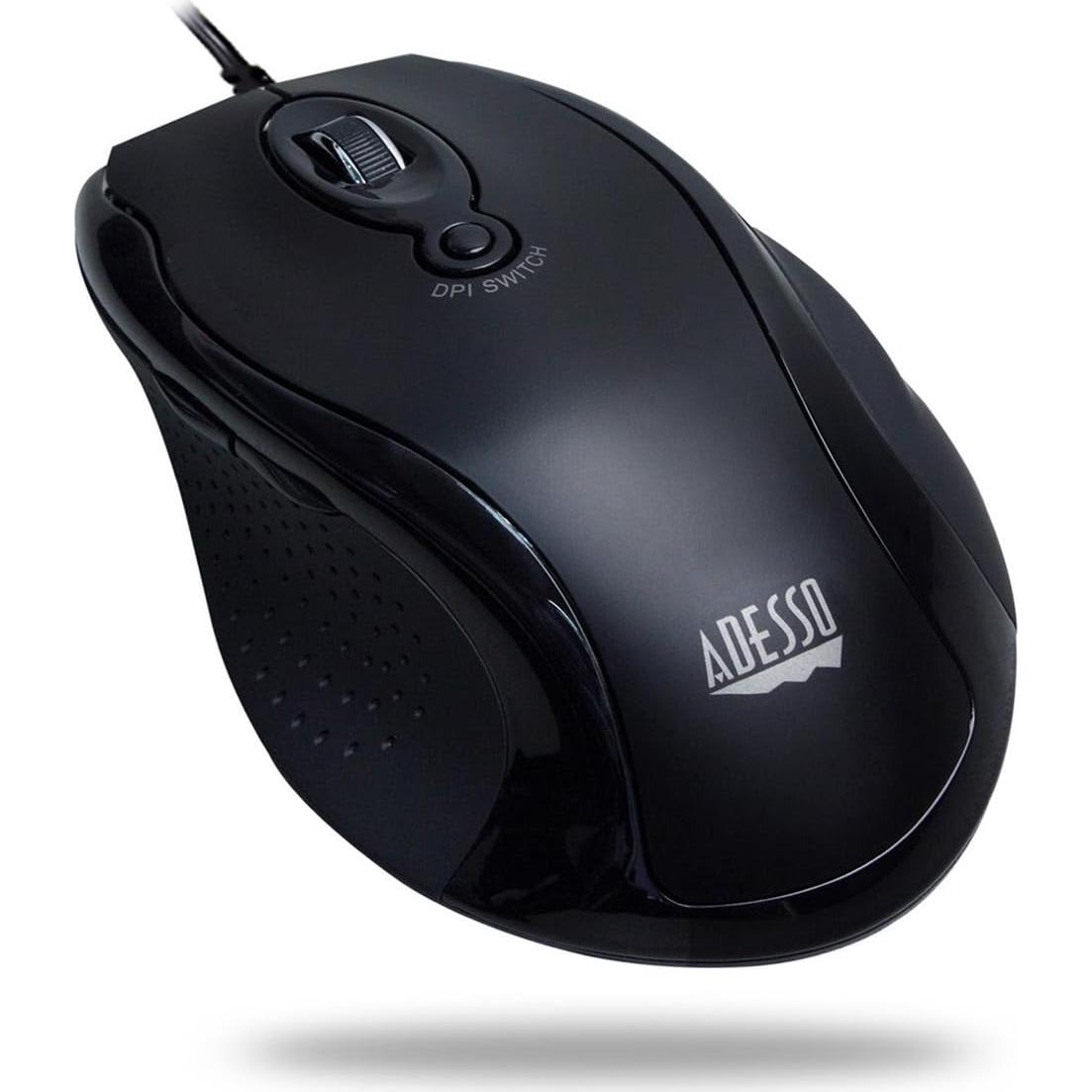 Ratón óptico ergonómico Adesso iMouse G2 USB DPI ajustable