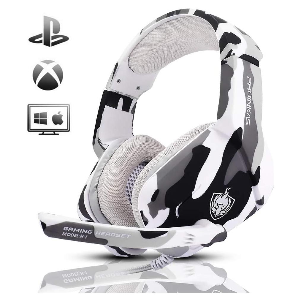 Auriculares Gaming PHOINIKAS H-1 Camo 3.5mm con Micrófono