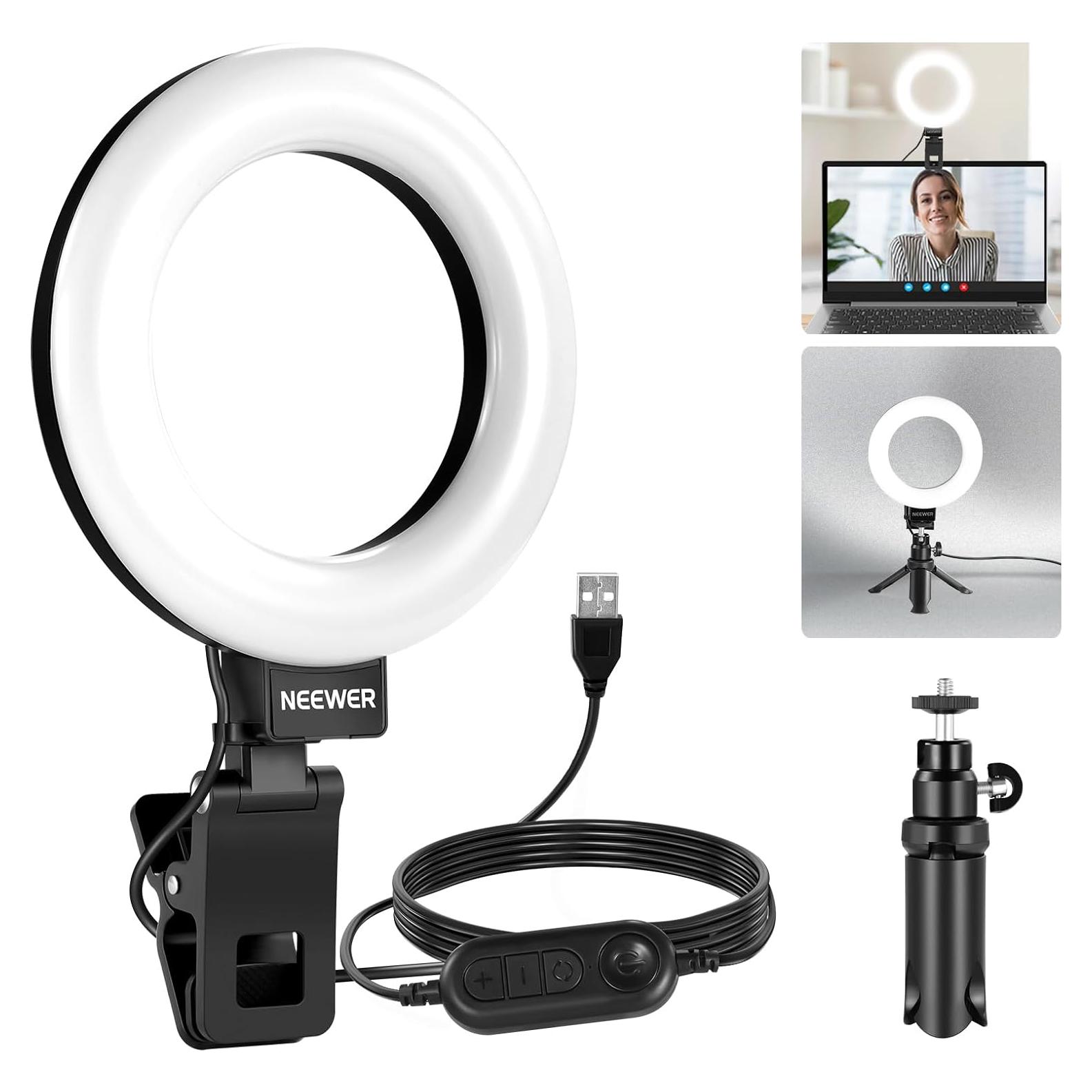 Luz de Anillo LED NEEWER BR60 para Videoconferencias 10W
