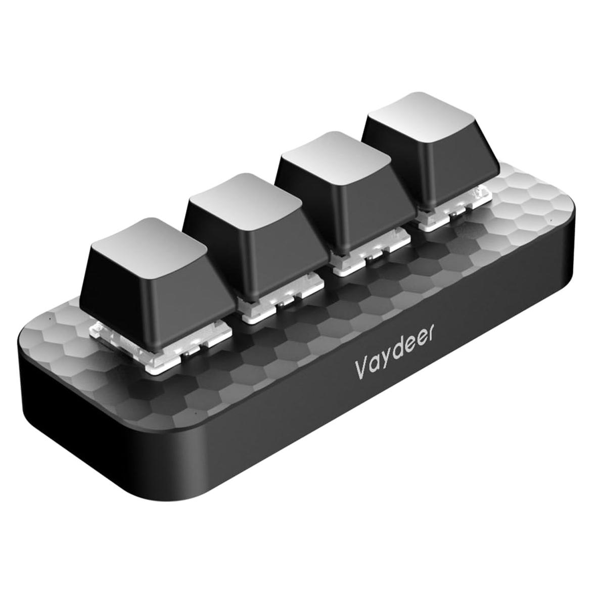 Teclado Mecánico Programable Vaydeer JP3071-C 4 Teclas NKRO