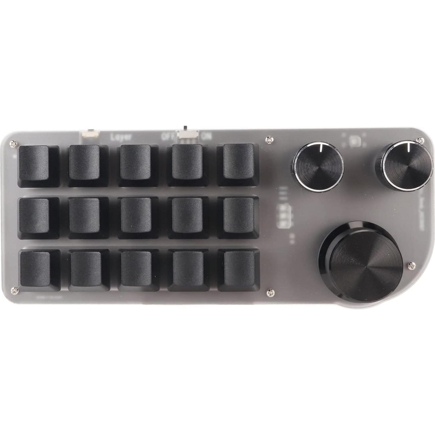 Teclado Mecánico Programable Sanpyl 15 Teclas 3 Perillas