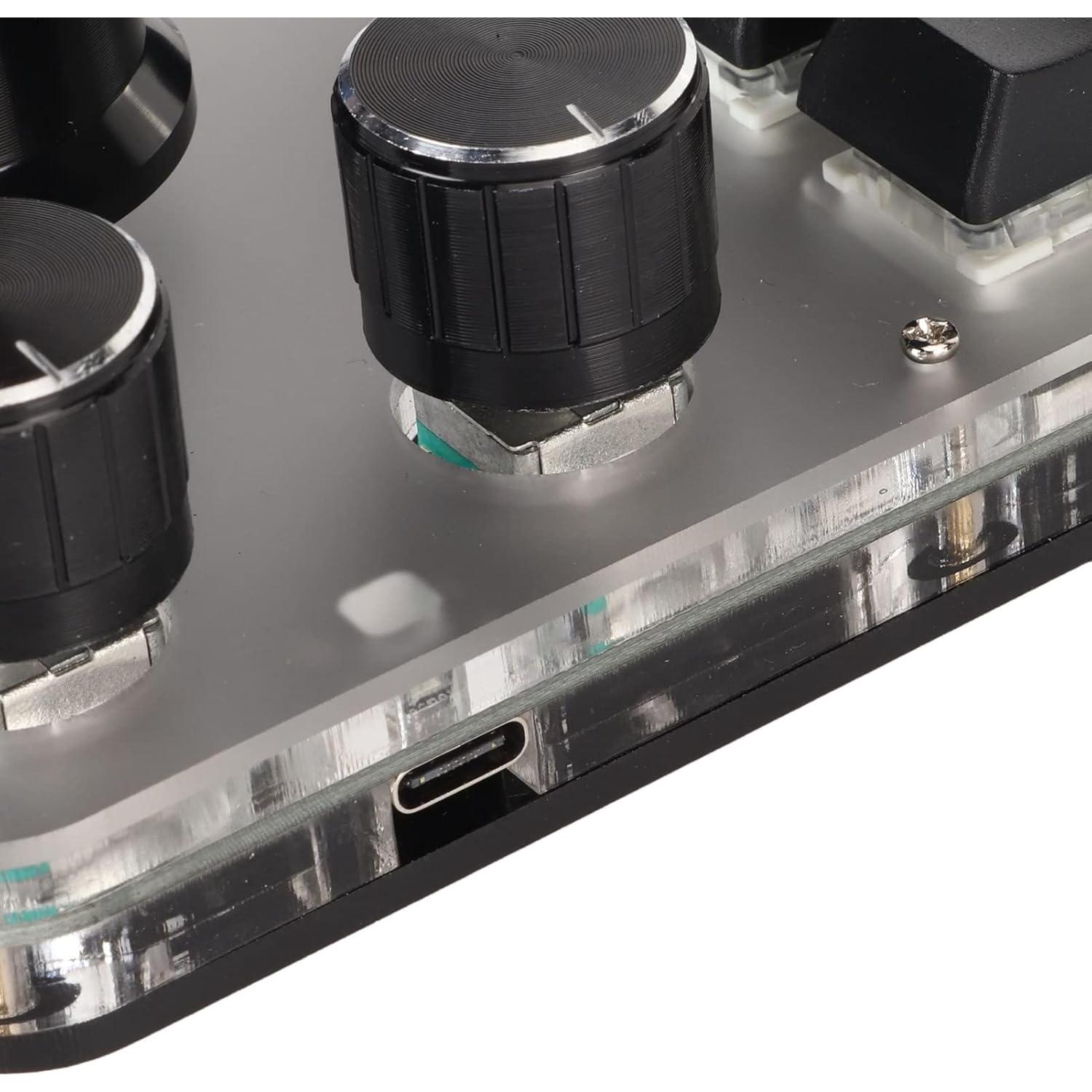 Teclado Mecánico Programable Sanpyl 15 Teclas 3 Perillas