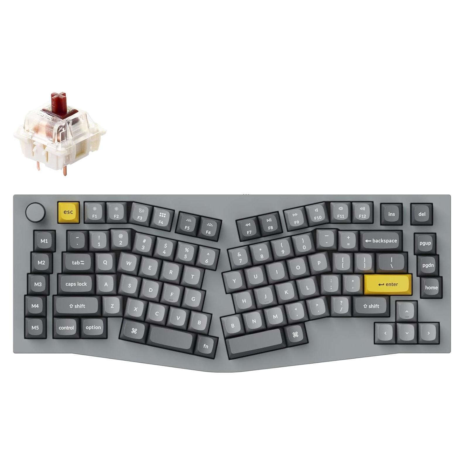 Teclado Mecánico Keychron Q10 75% Programable RGB Gris