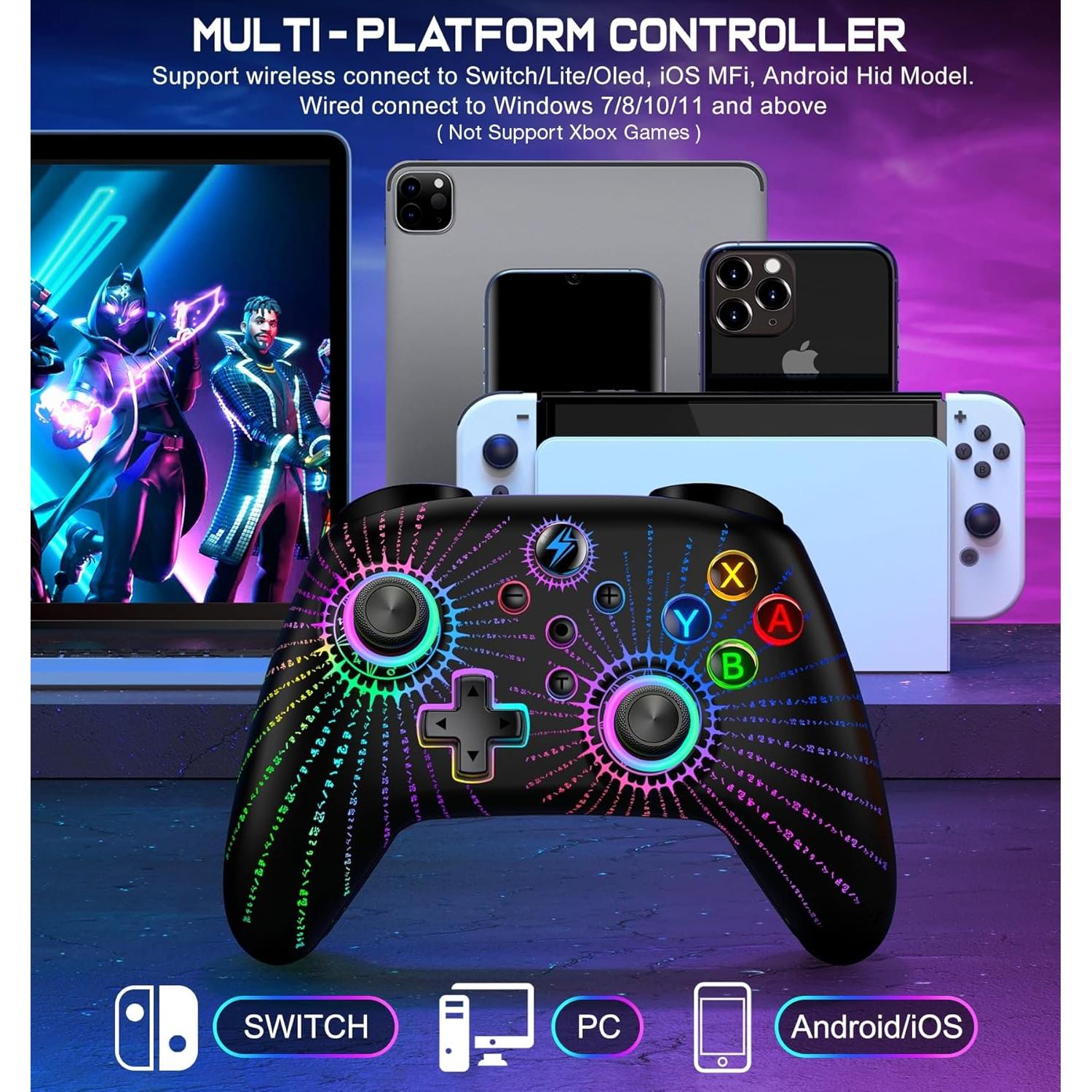 Controlador Inalámbrico Nintendo Switch Pro Negro-Mágico