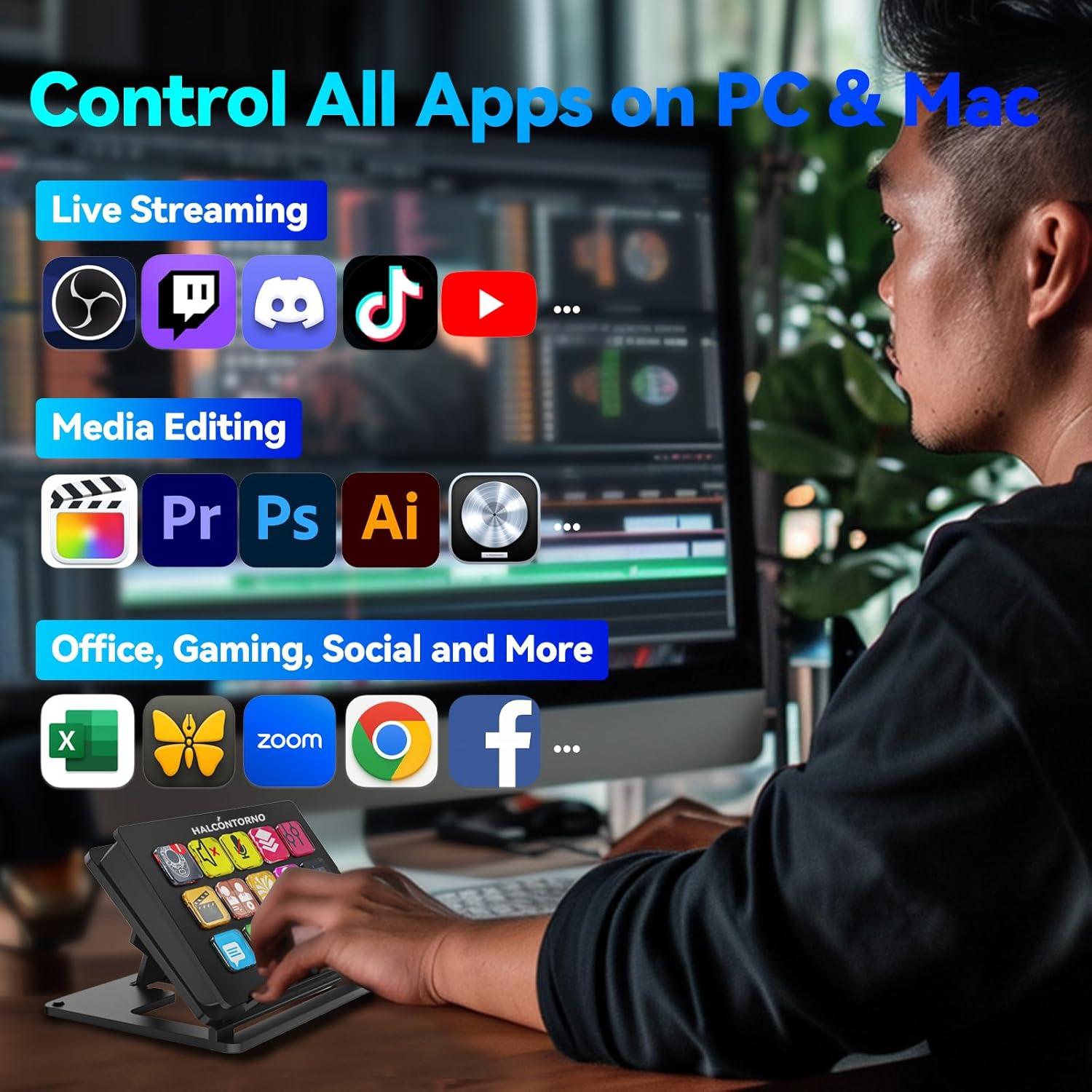 Dock de Transmisión HALCONTORNO para Steamdeck y PC