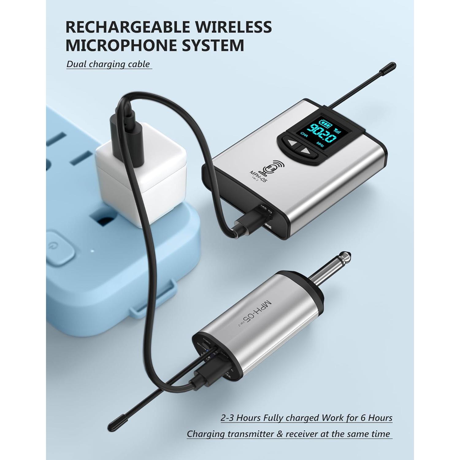 Micrófono inalámbrico YIHAIONLY YM-2 con auriculares y soporte