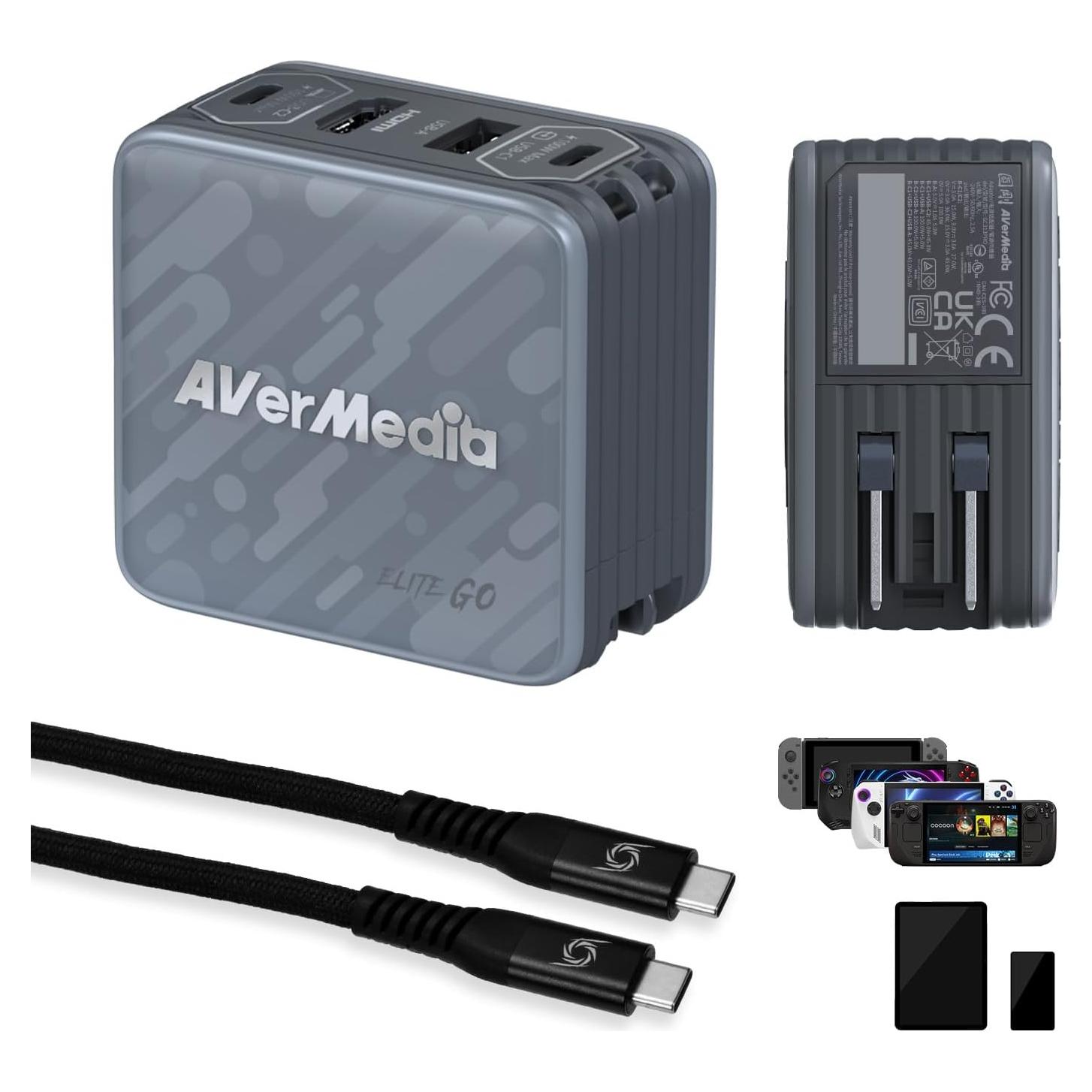 Tarjeta de Captura AVerMedia GC313 Pro 1080p HDMI y Hub USB-C