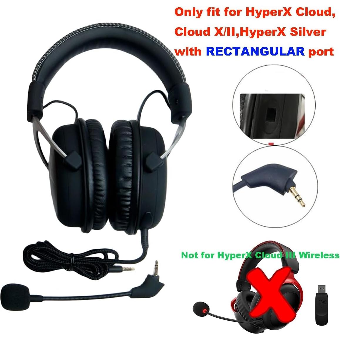 Micrófono de Reemplazo HyperX Cloud 2 II 3.5mm Cancelación Ruido