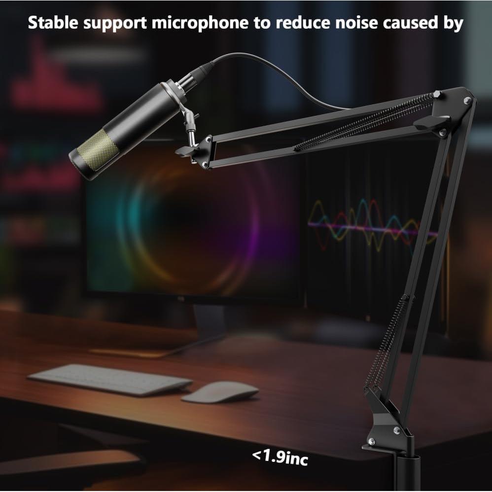 Micrófono Dinámico Hayner-Seek XLR 1.23kg para Podcast