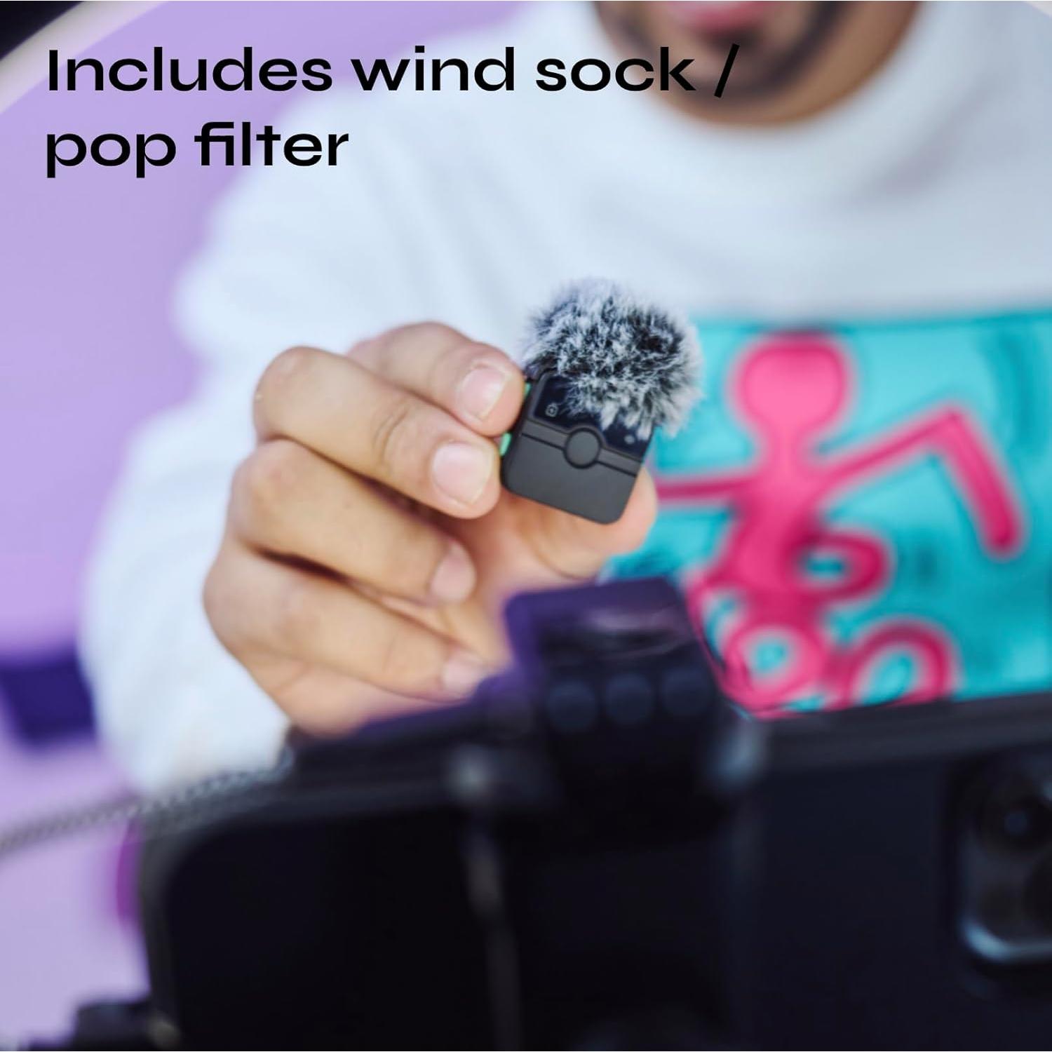 Micrófono mini inalámbrico CreatorMic para iPhone/Android