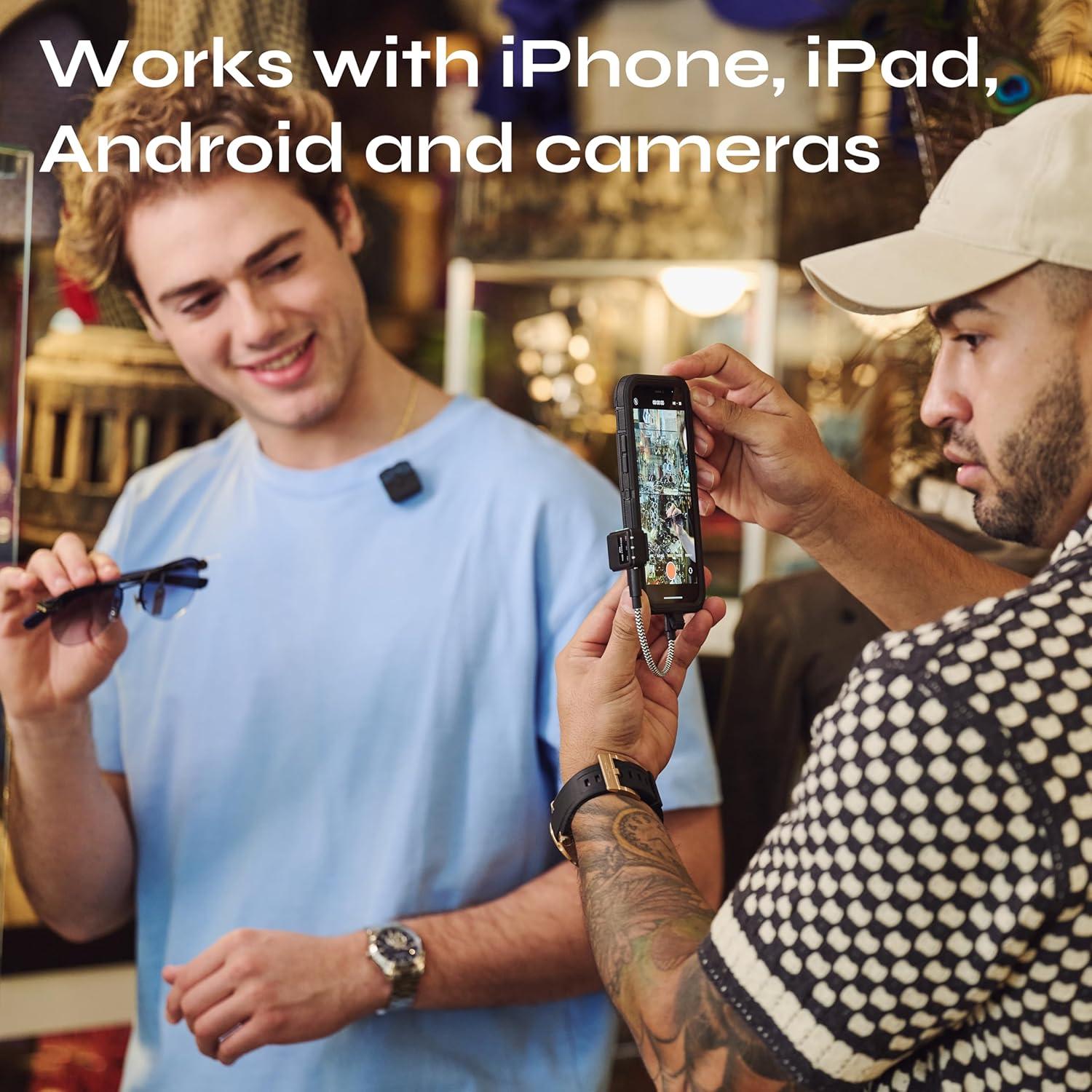 Micrófono mini inalámbrico CreatorMic para iPhone/Android