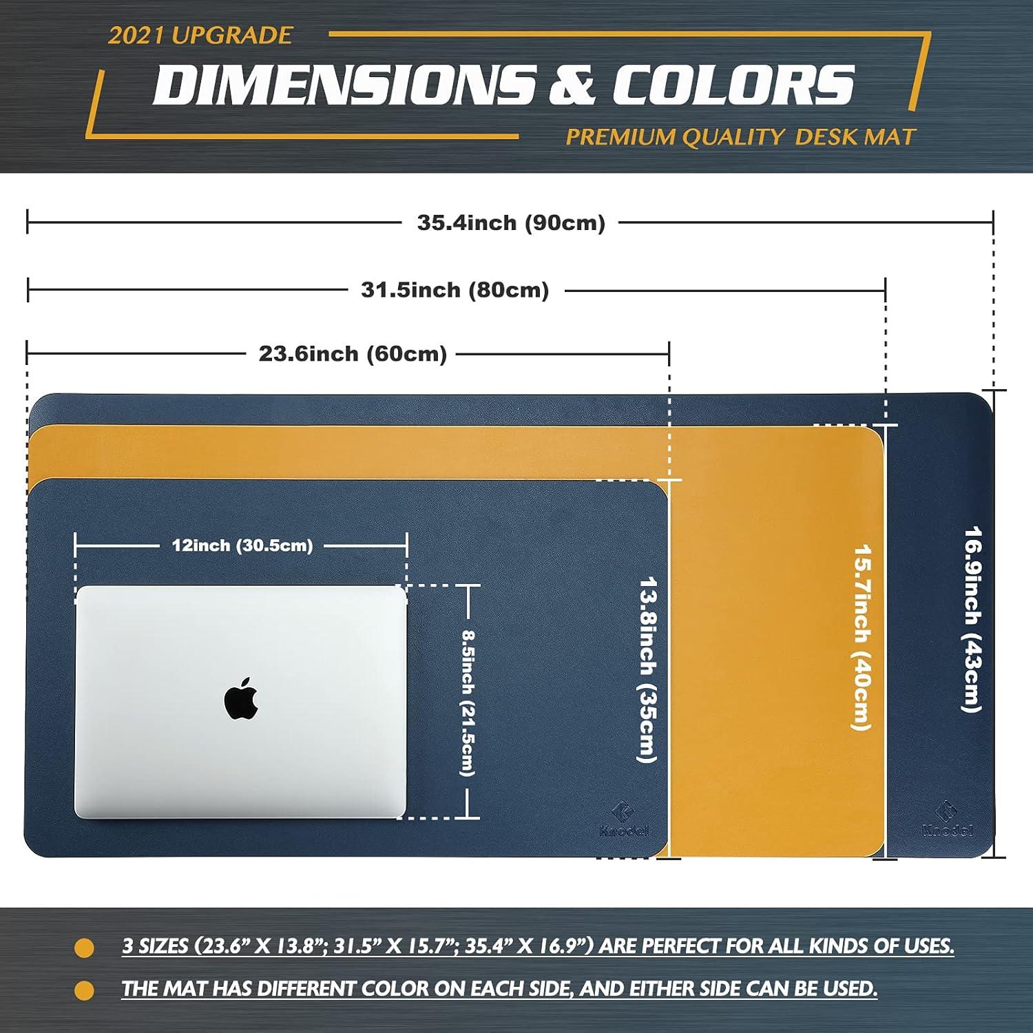 Alfombrilla de Oficina K KNODEL Cuero Sintético 80x40cm Azul