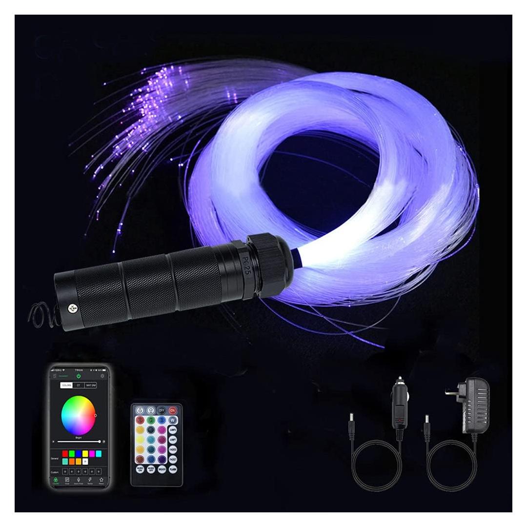 Luces de Fibra Óptica RGBW AZIMOM 6W 2.99m Control Remoto