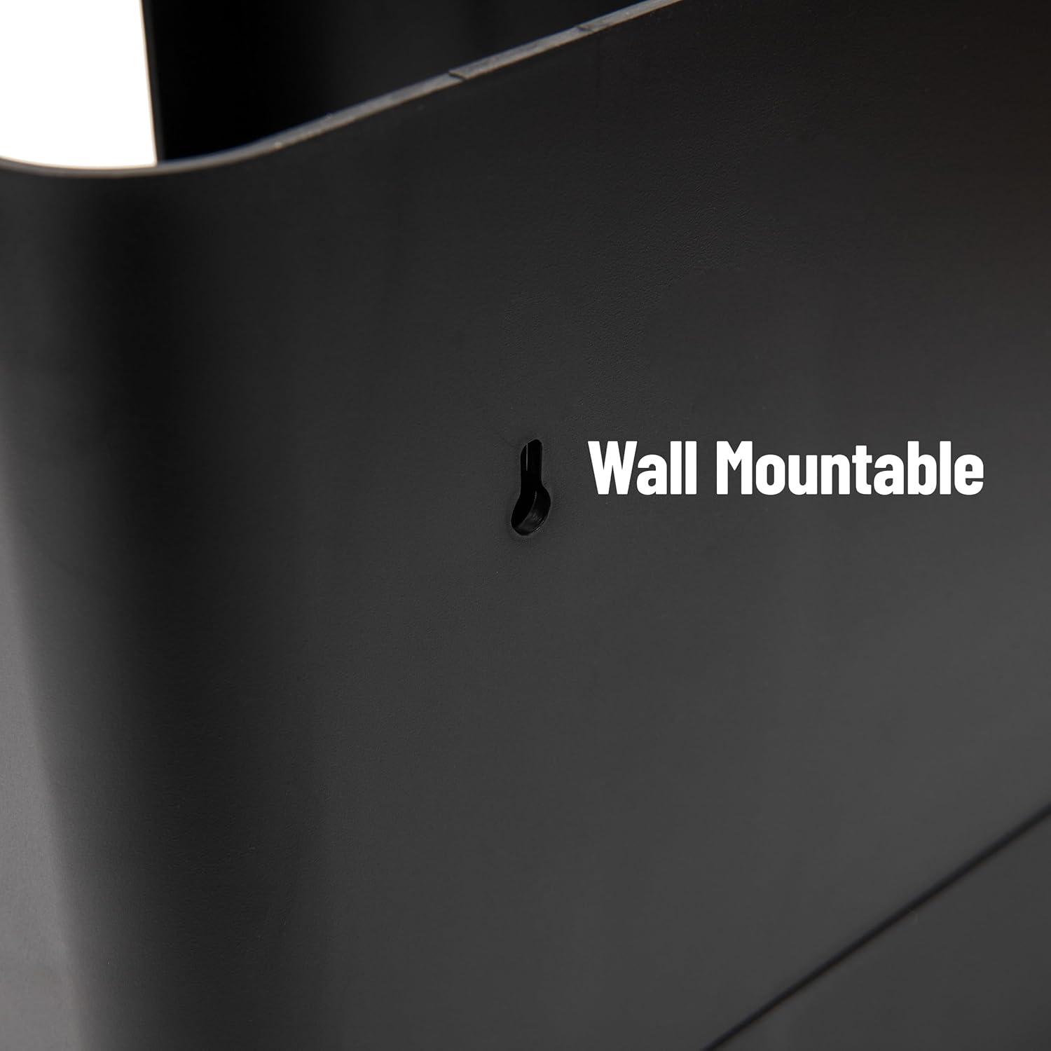 Organizador de Condimentos y Tazas Mind Reader 6 Compartimentos Negro