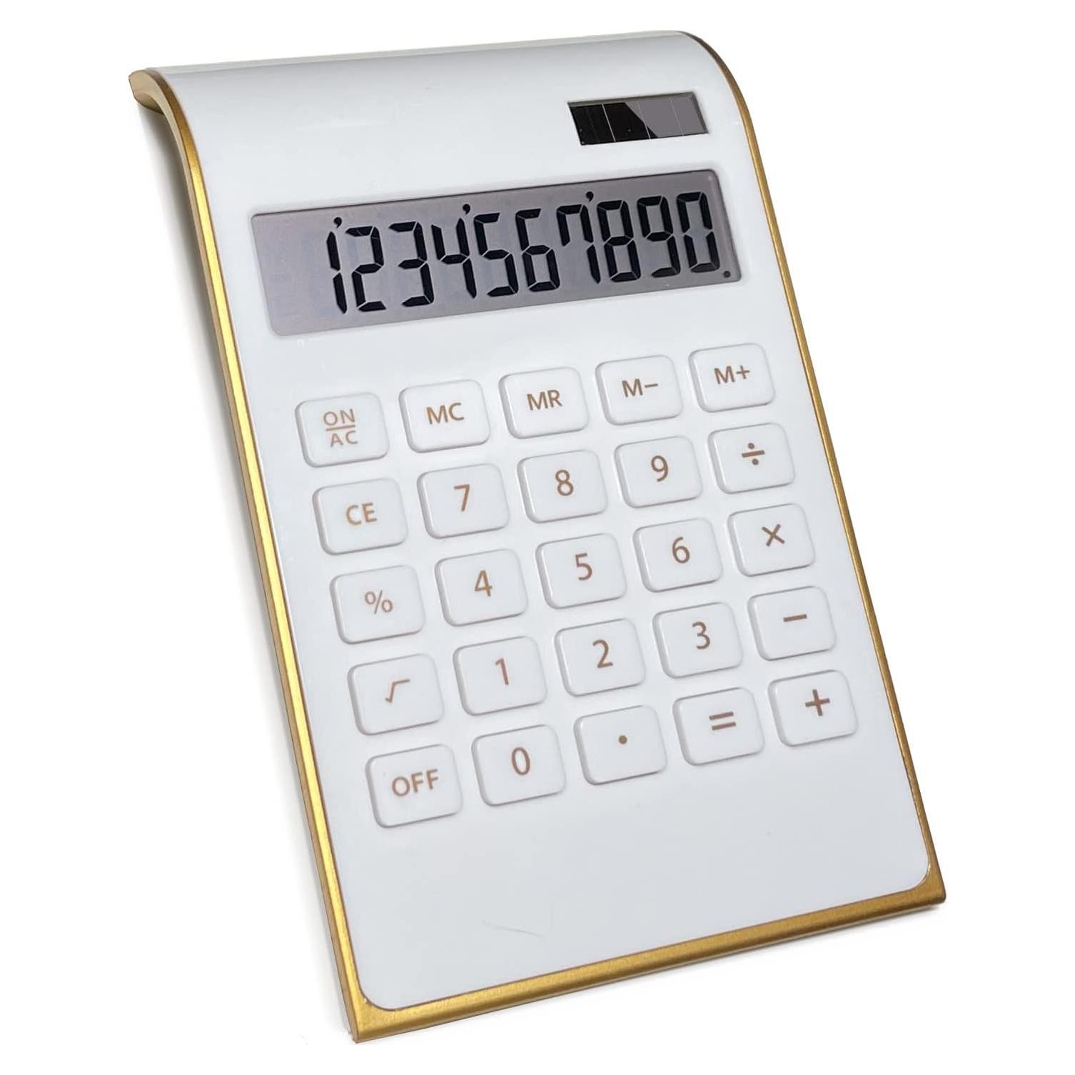 Calculadora Solar Benkaim Estándar 10 Dígitos Blanca