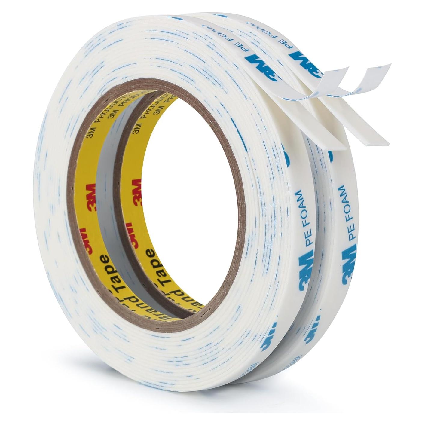 Cinta de espuma PE 3M 1600T 0.99 m 2 paquetes adhesiva
