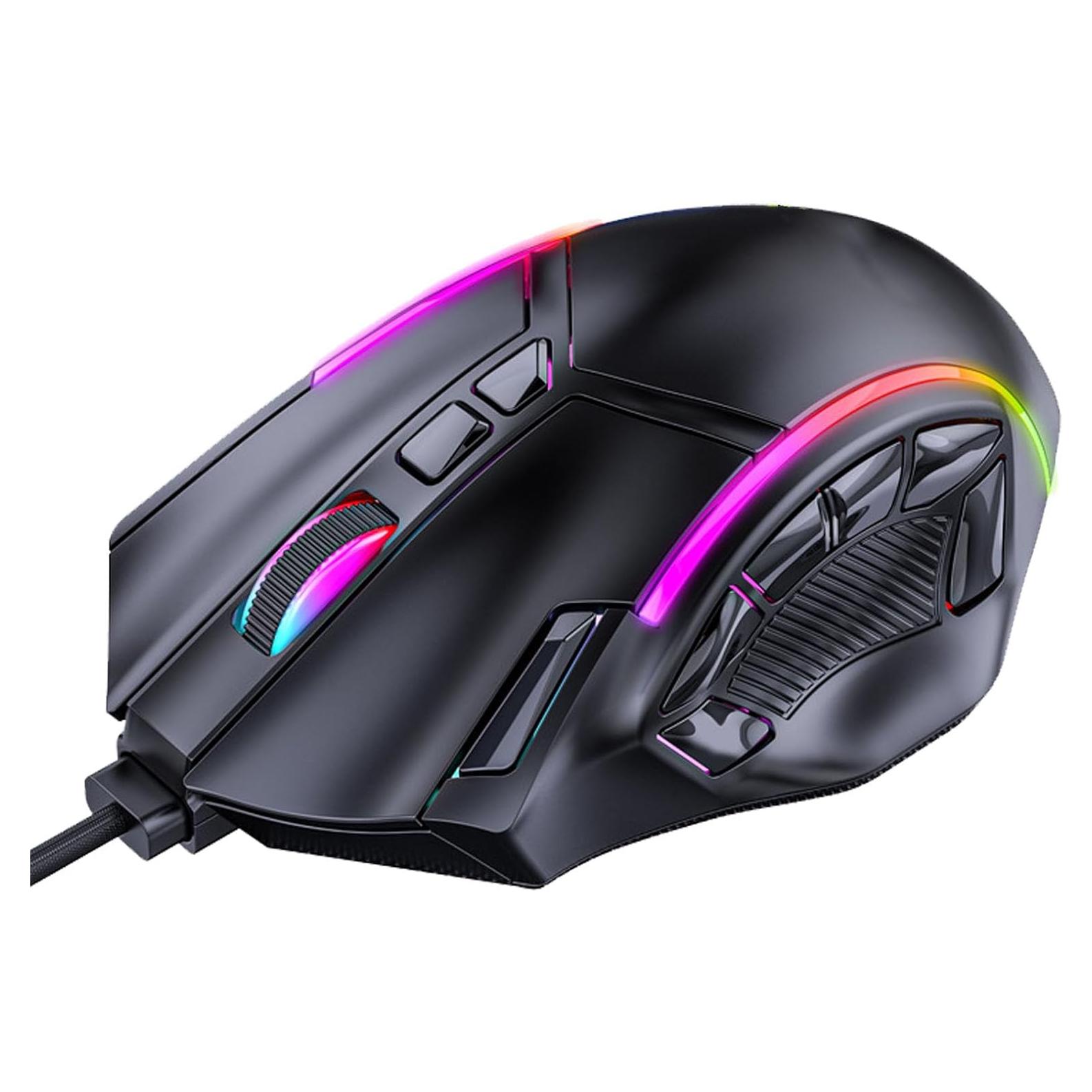 Ratón Gaming Ciciglow X15 Con Cable 12800DPI RGB 12 Botones