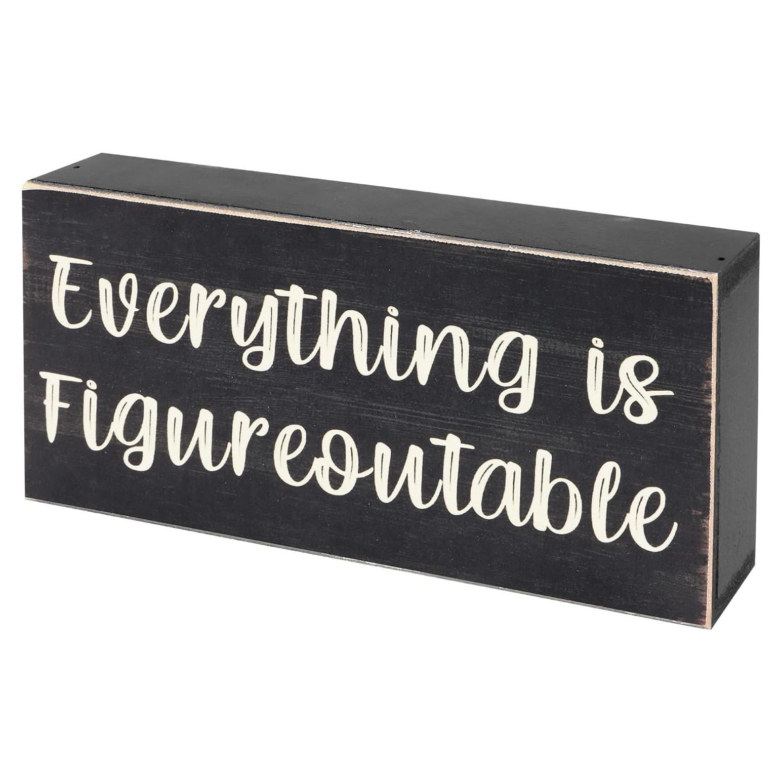 Cartel Inspiracional de Madera Esur - Todo se Puede Resolver