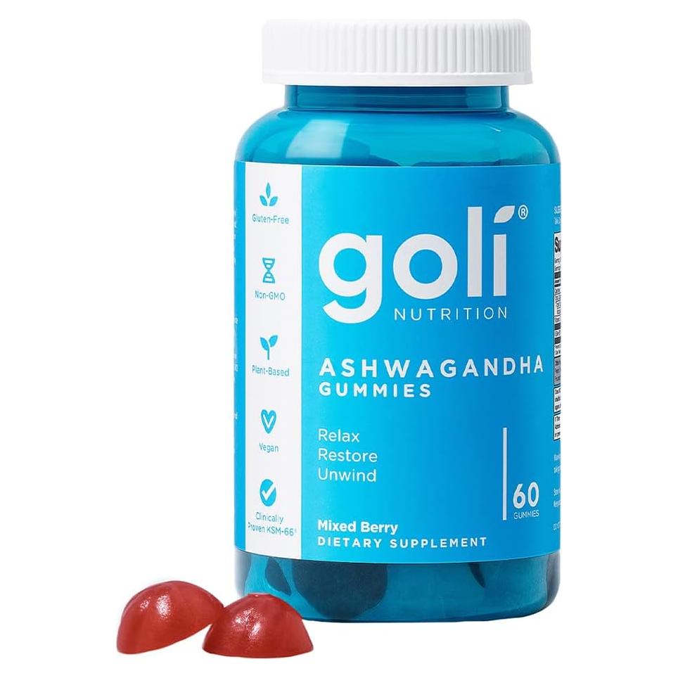 Gomitas de Ashwagandha Goli 60 Unidades Frutos Mixtos Veganas