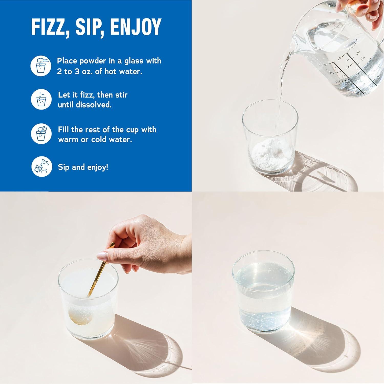 Suplemento de Magnesio Natural Vitality Calm 454 g Limón Frambuesa