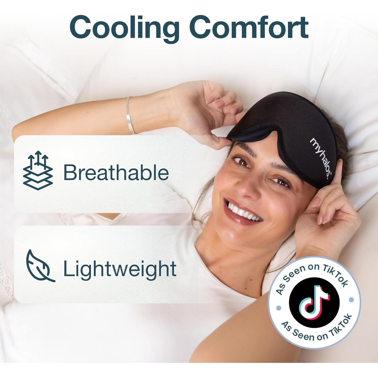 Máscara de Sueño MyHalos 3D Bloqueo de Luz Espuma de Memoria