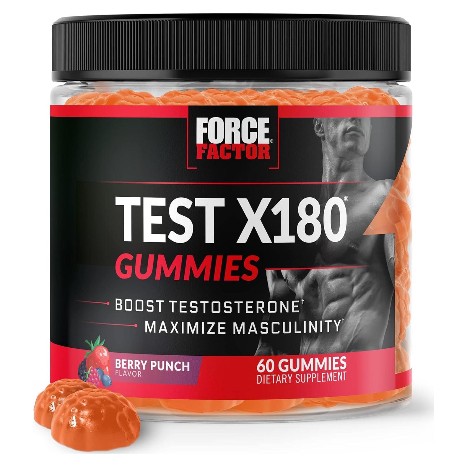 Gominolas Test X180 Force Factor 60 Unidades Aumenta Testosterona