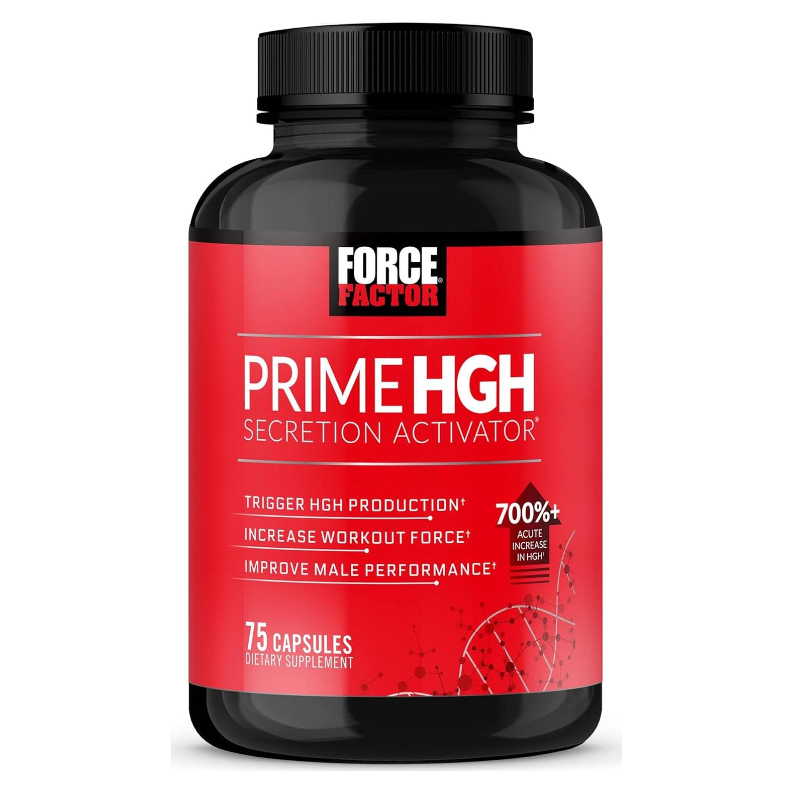 Force Factor Prime Activador HGH 75 Cápsulas Suplemento