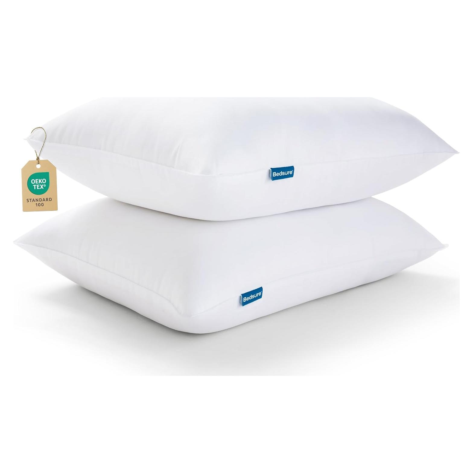 Juego de 2 Almohadas Queen Bedsure Suaves y Esponjosas