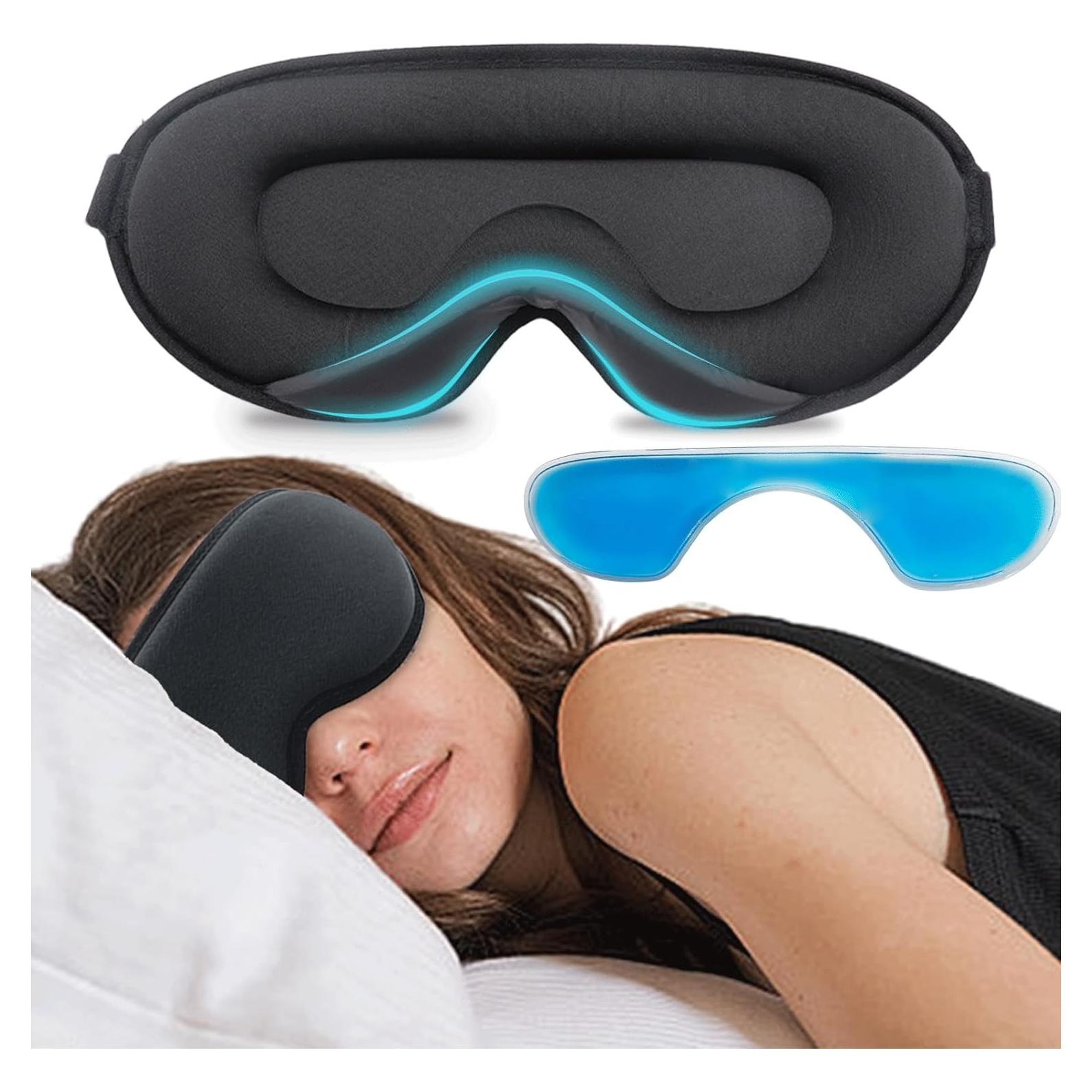 Máscara de Sueño 3D Dingcai con Paquete de Hielo