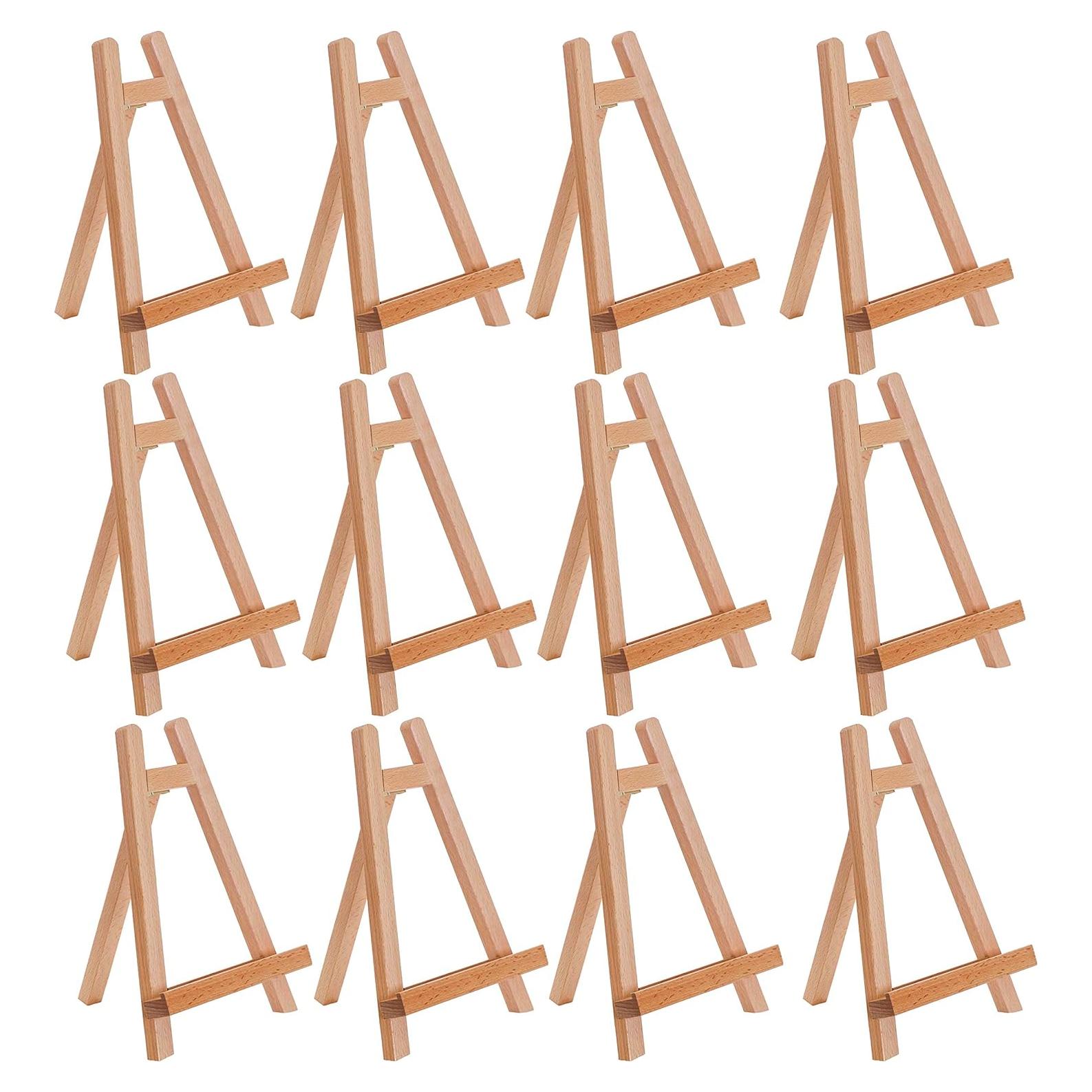 Caballete A-Frame U.S. Art Supply 10.5" Madera Natural 12 Pzas