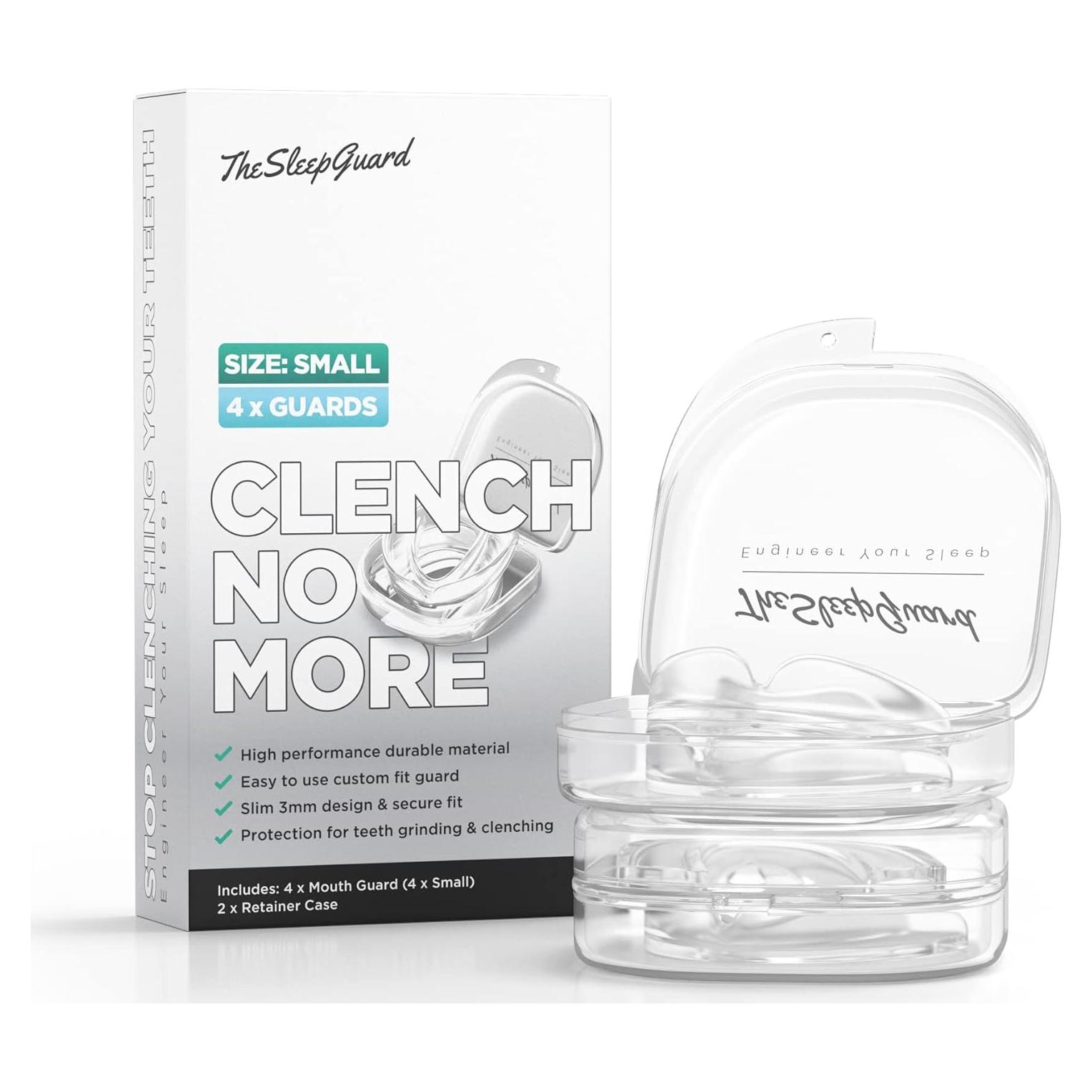 Protector Bucal Clench No More para Bruxismo - 4 Unidades