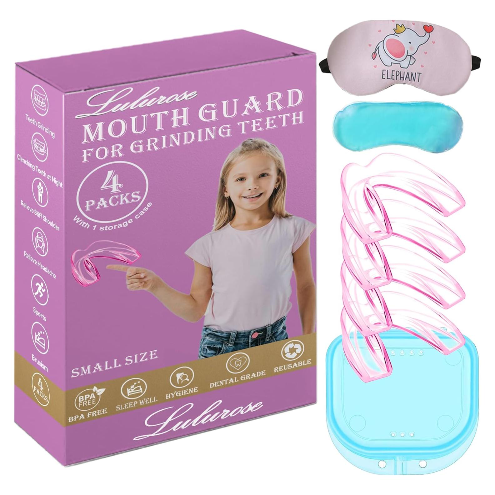 Protector Bucal Niños Lulurose 4 Piezas Moldeables Rosados