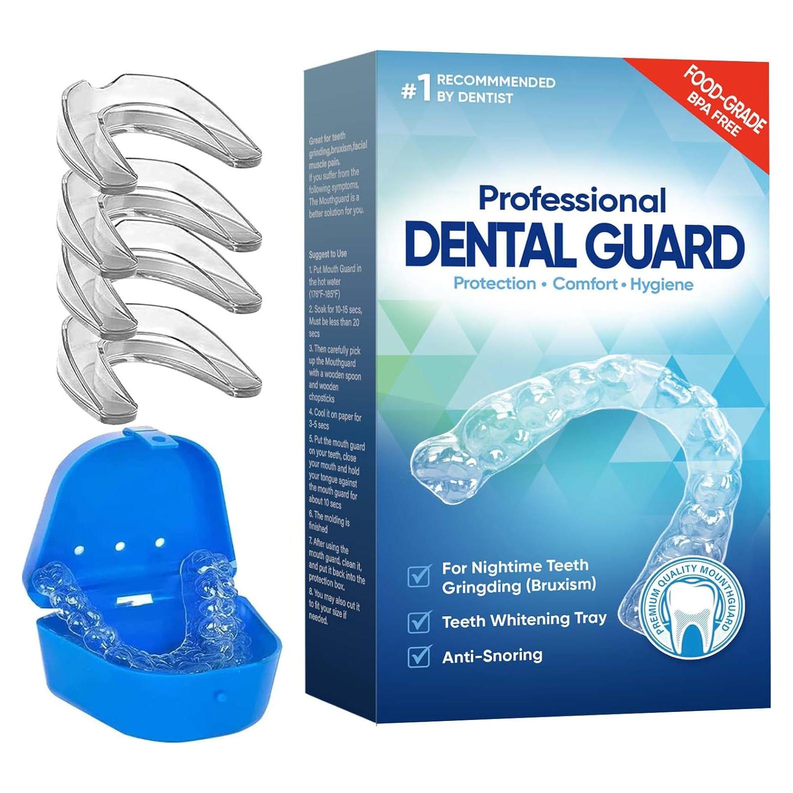 Protector Bucal Nocturno PDTXCLS para Bruxismo - 4 Piezas