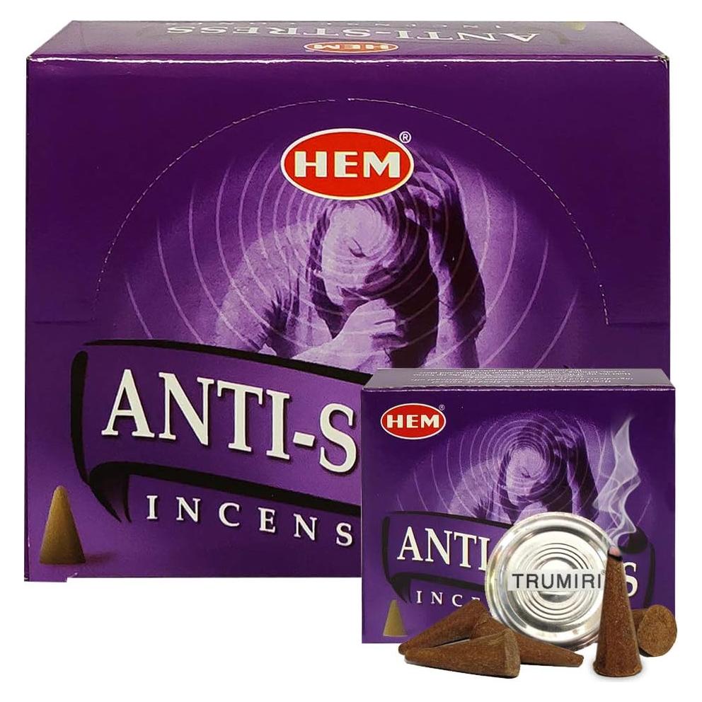 Kit de Incienso Anti Hem con Soporte Trumiri 12 Paquetes