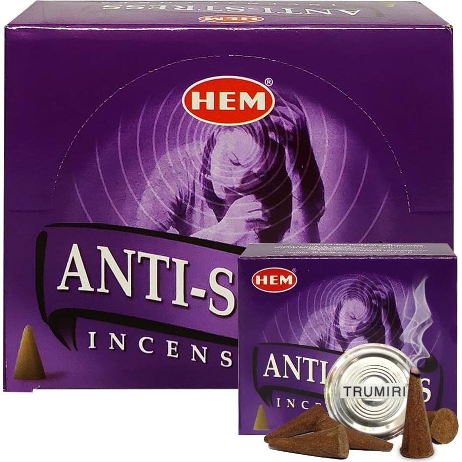 Kit de Incienso Anti Hem con Soporte Trumiri 12 Paquetes