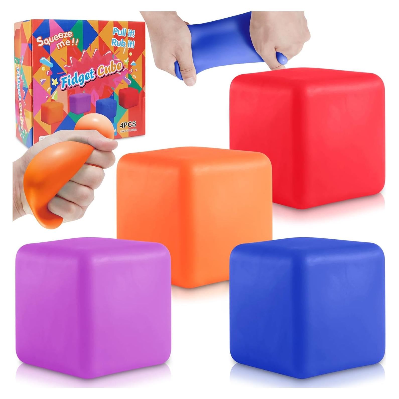 Set de 4 Pelotas Fidget Antiestrés Viroucal 6,35 cm