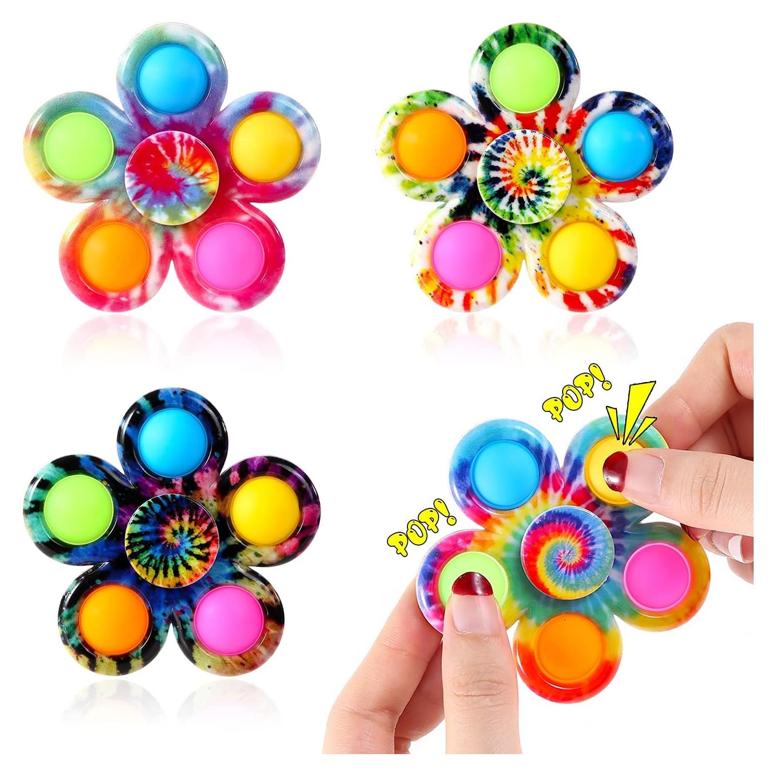 Paquete de 4 Fidget Spinners Effacera para Alivio de Estrés