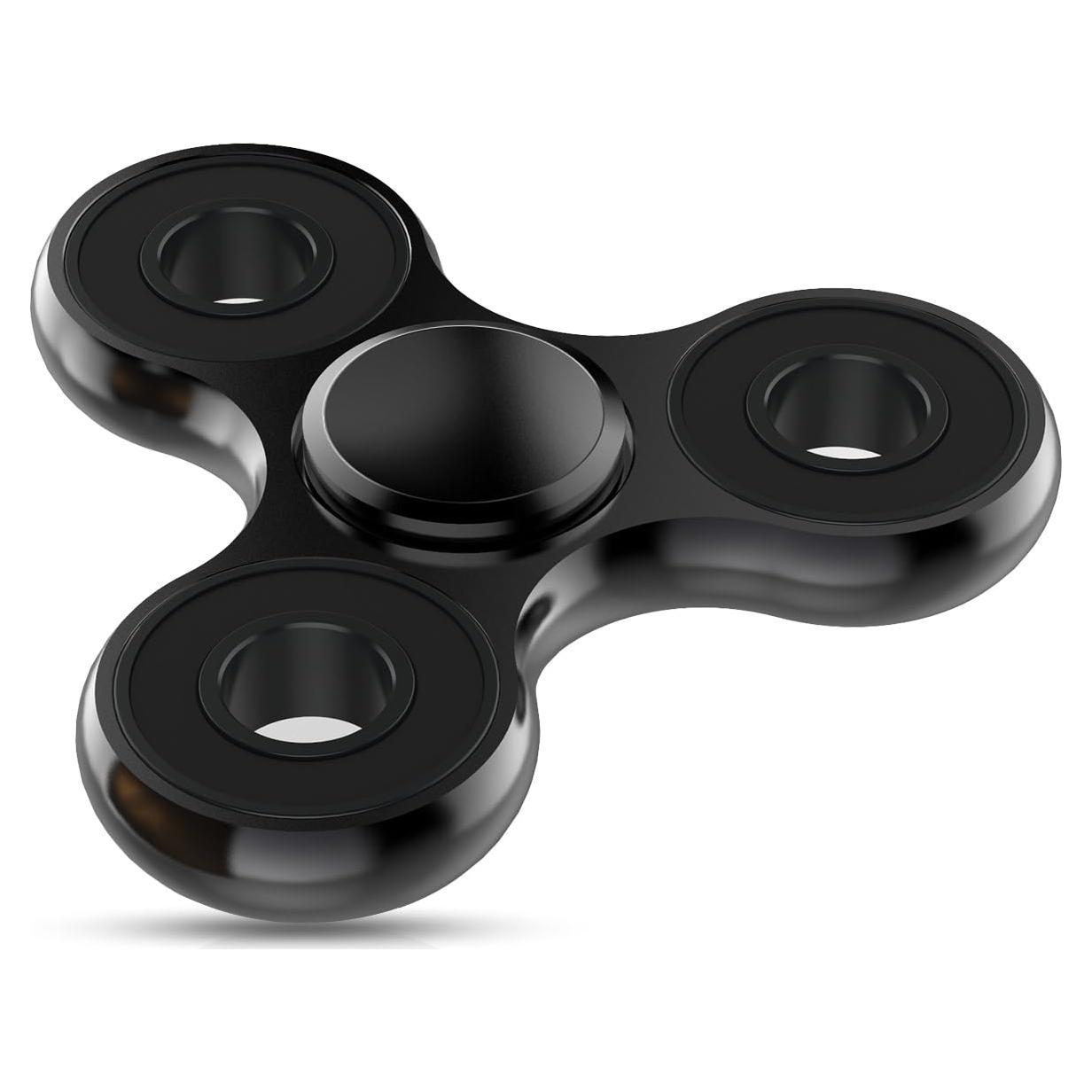 Fidget Spinner ATESSON Metal Negro Alivio Estrés 59g