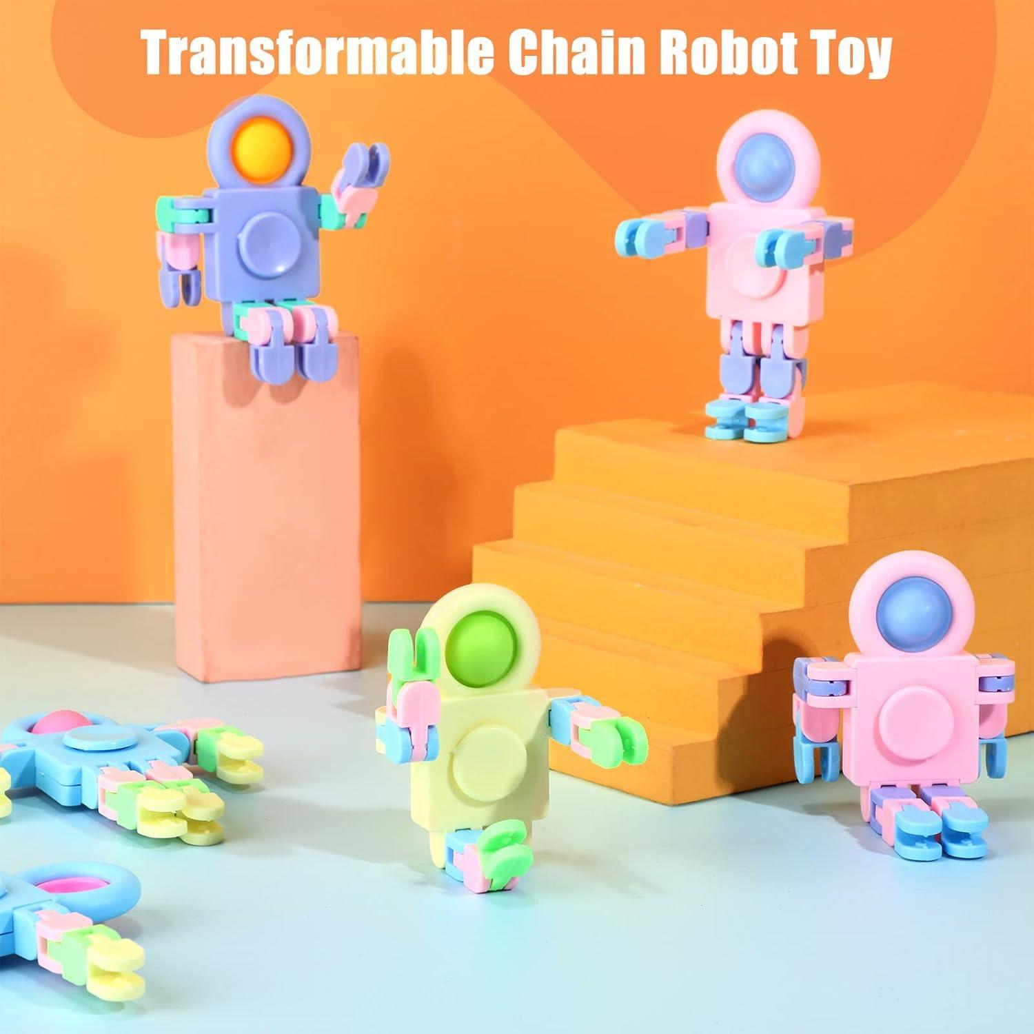 Juguete Fidget Robot Transformable 8 Pcs Hanaive 15 cm