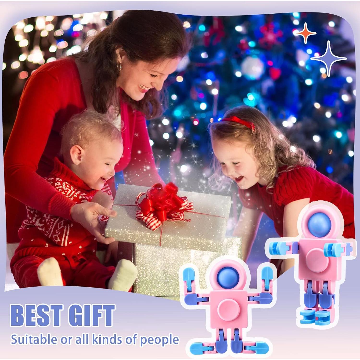 Juguete Fidget Robot Transformable 8 Pcs Hanaive 15 cm