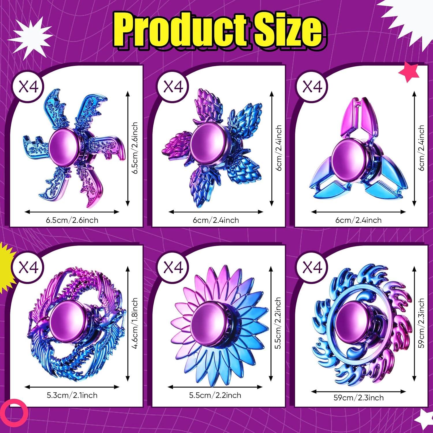 Paquete de 24 Spinners Antiestrés Woanger - Plástico ABS