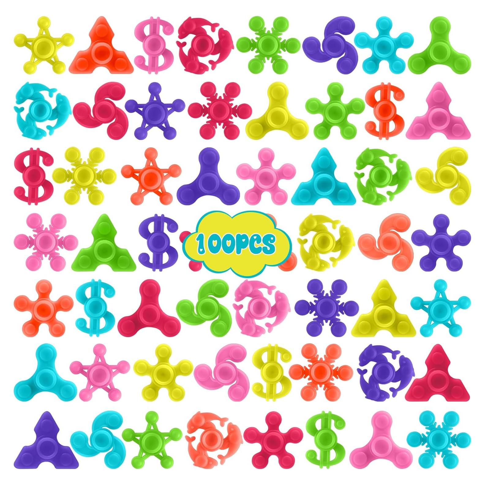 100 Mini Fidget Spinners Antiestrés Riferg Multicolor