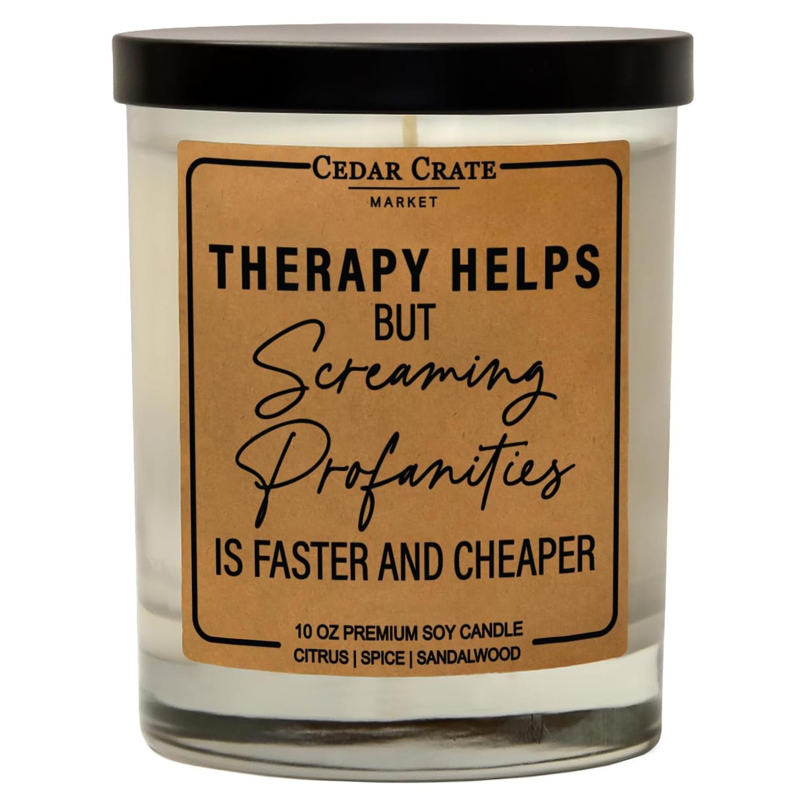 Vela Aromática de Soya Cedar Crate 283 g - La Terapia Ayuda