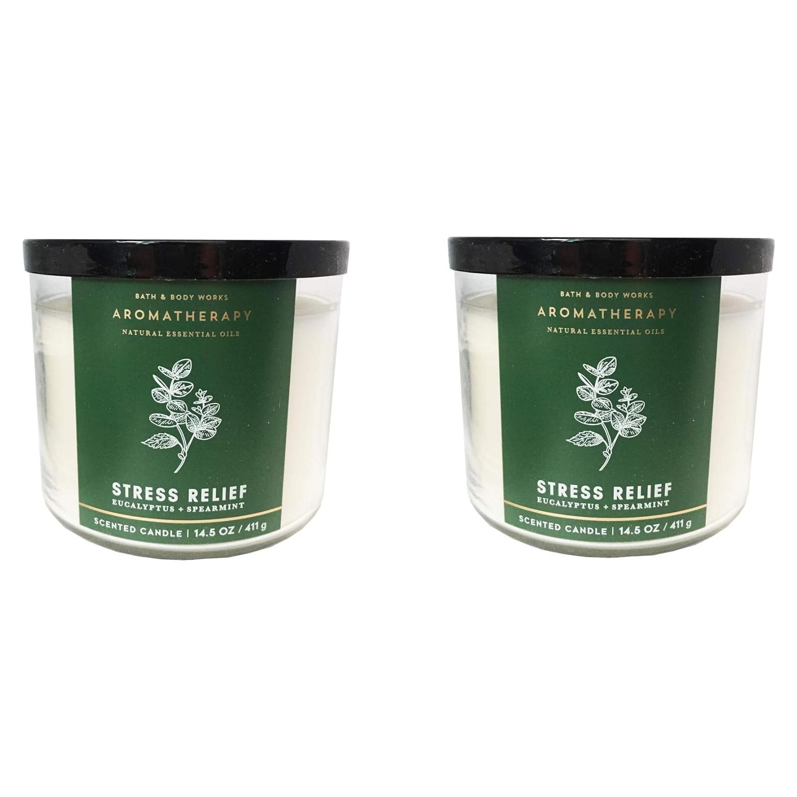 Vela Aromaterapia 3 Mechas Bath & Body Works Eucalipto Menta 822g