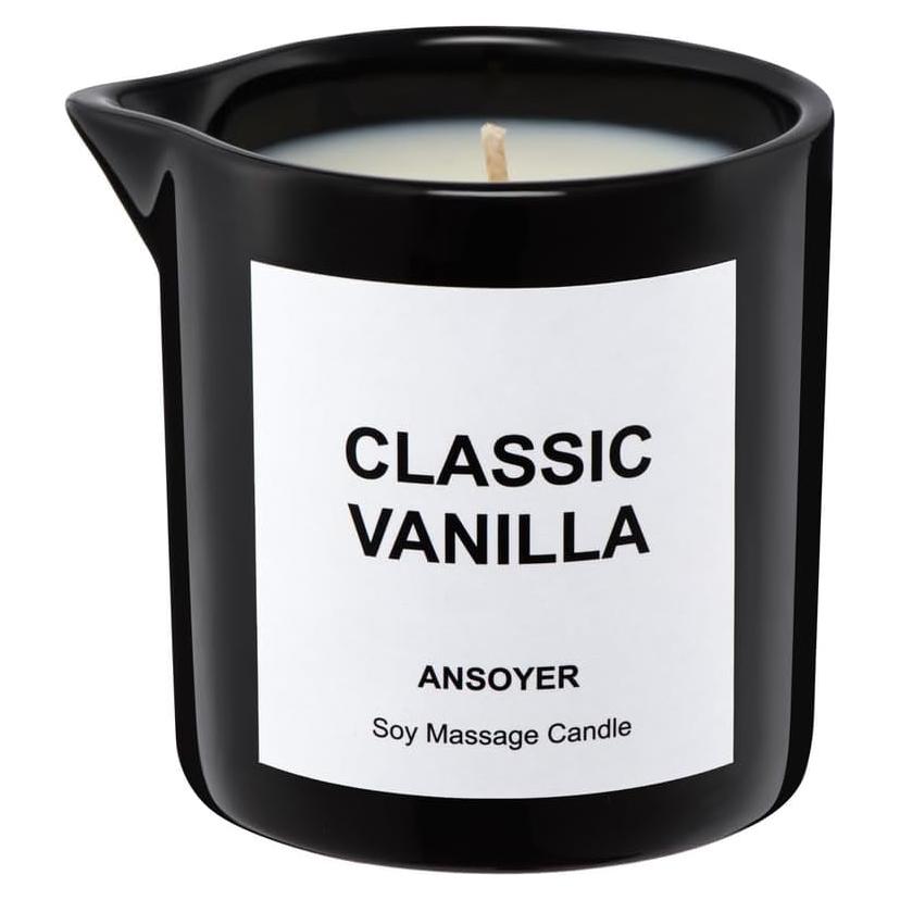 Vela de Aceite de Masaje ANSOYER Vainilla Clásica 230g