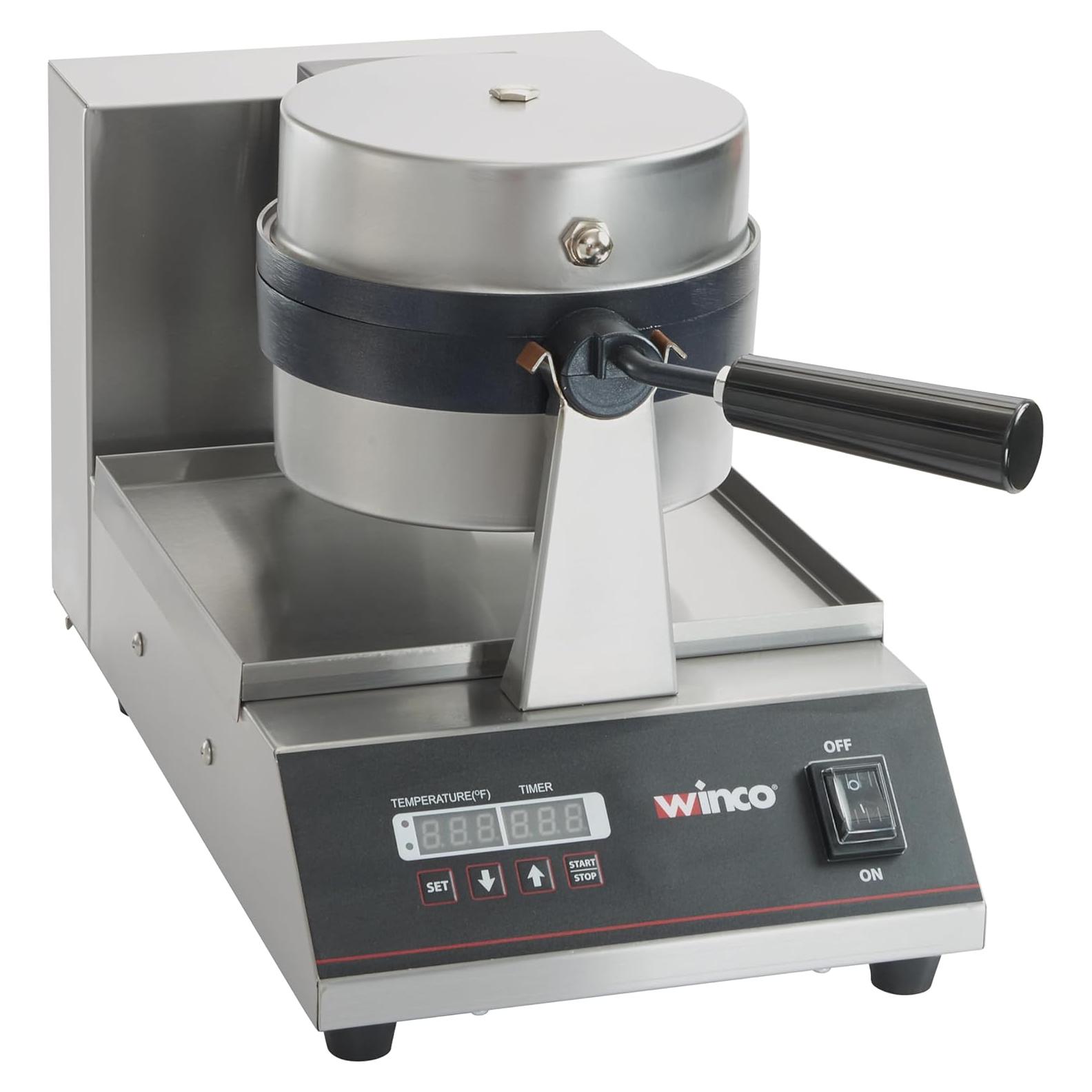 Máquina de Waffles Winco BWM-07 7" Antiadherente Comercial