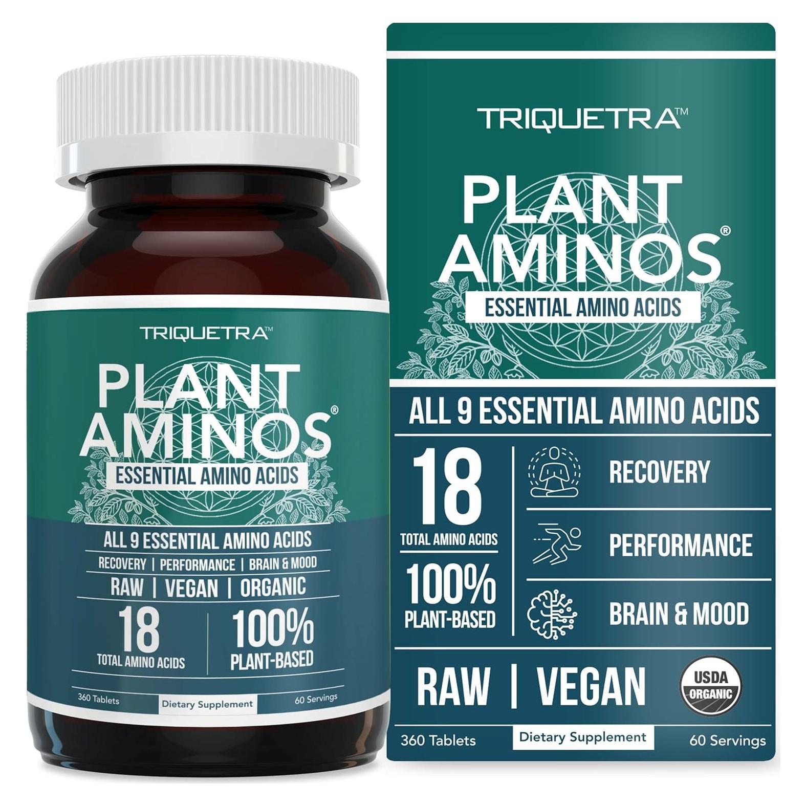 Aminos de Planta Triquetra Health 360 Tabletas Veganas