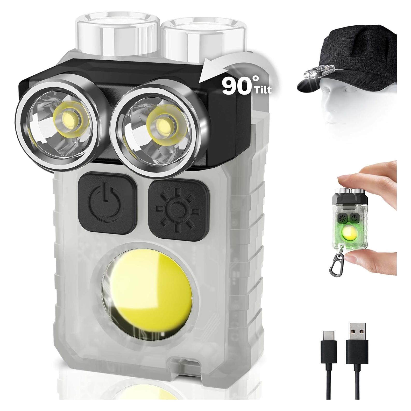 Linterna EDC Recargable CLAKAP 1200LM USB-C 11 Modos