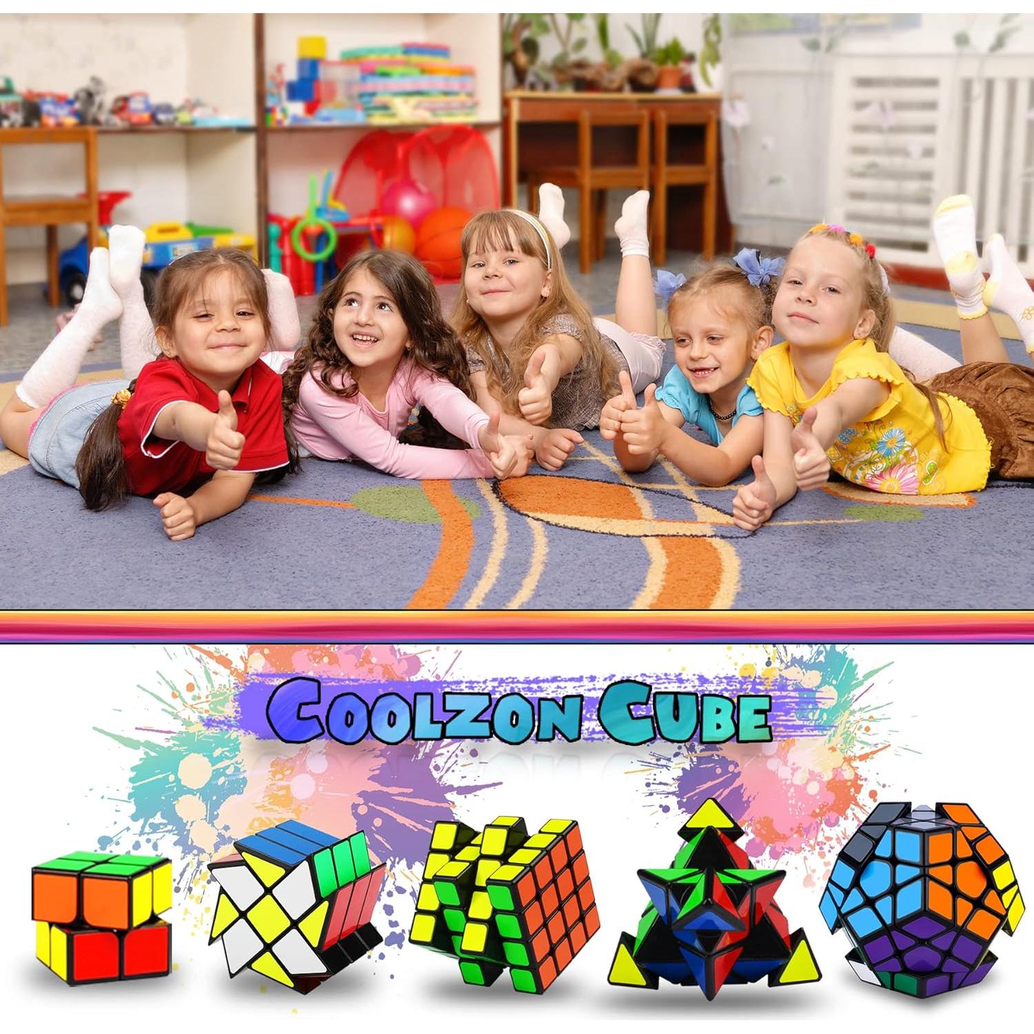 Juego de Cubos Rápidos Coolzon 5 en 1 para Niños y Adultos