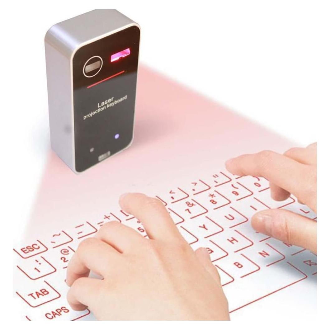 Teclado Virtual Proyectado Inalámbrico AGS Bluetooth QWERTY